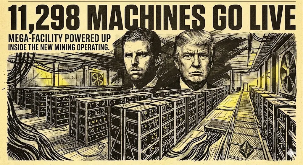 Trump-Linked American Bitcoin Energizes 11,298 New ASICs
