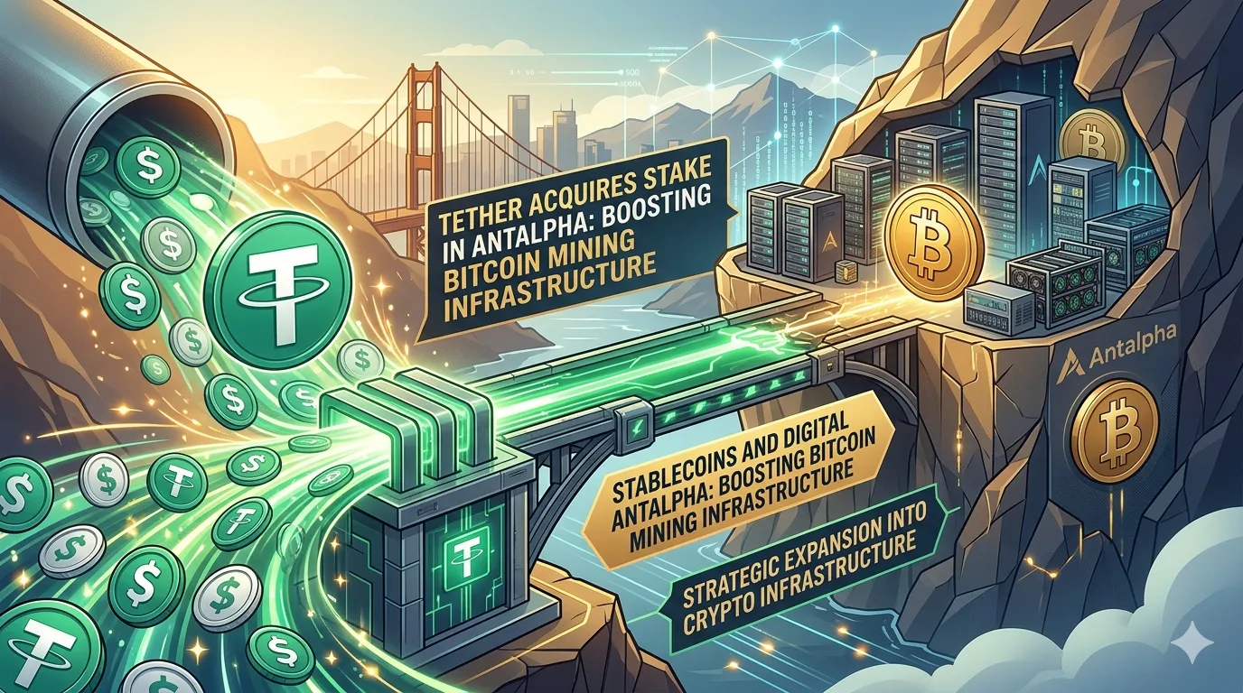Tether Takes Strategic Stake in Antalpha, Expanding Its Bitcoin Financing Footprint