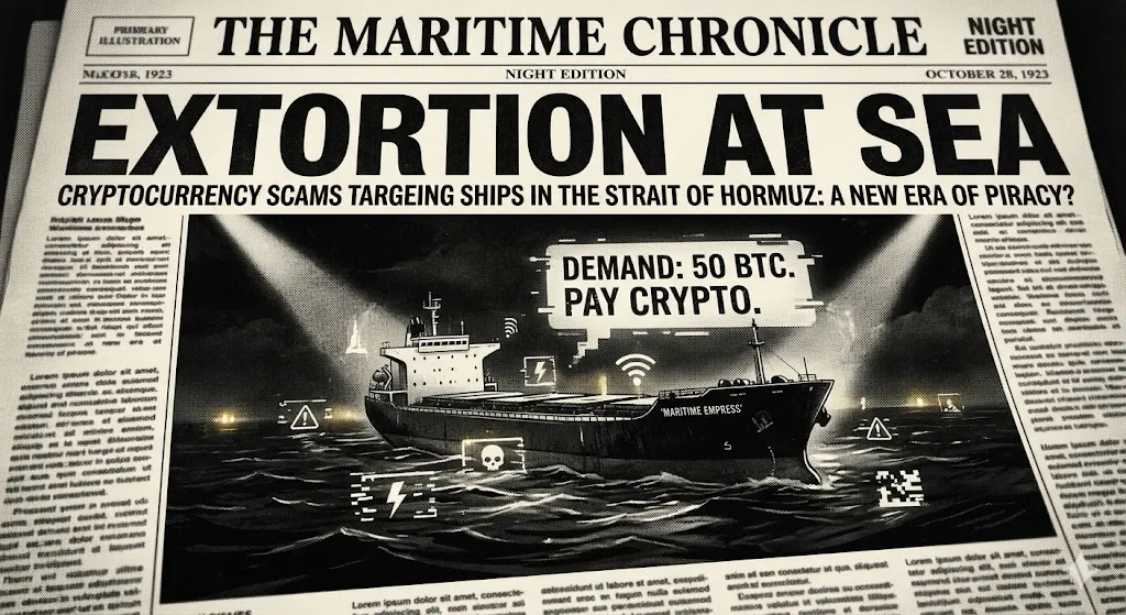 Crypto Extortion at Sea: How Scammers Are Targeting Stranded Ships in the Strait of Hormuz