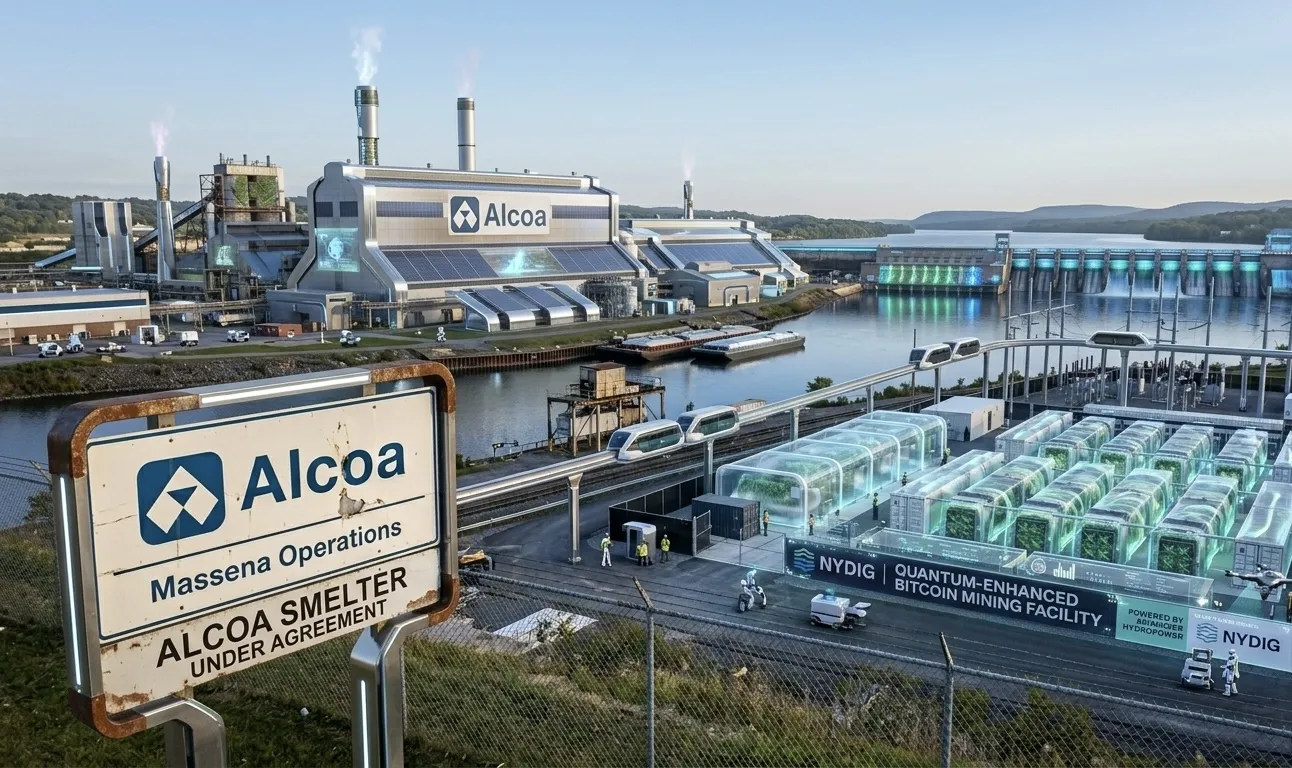Alcoa Nears Sale of Idle NY Smelter to NYDIG as Bitcoin Miners Eye Cheap Hydropower