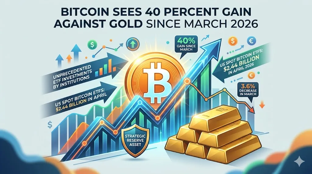 Bitcoin Sees 40 Percent Gain Against Gold Since March 2026