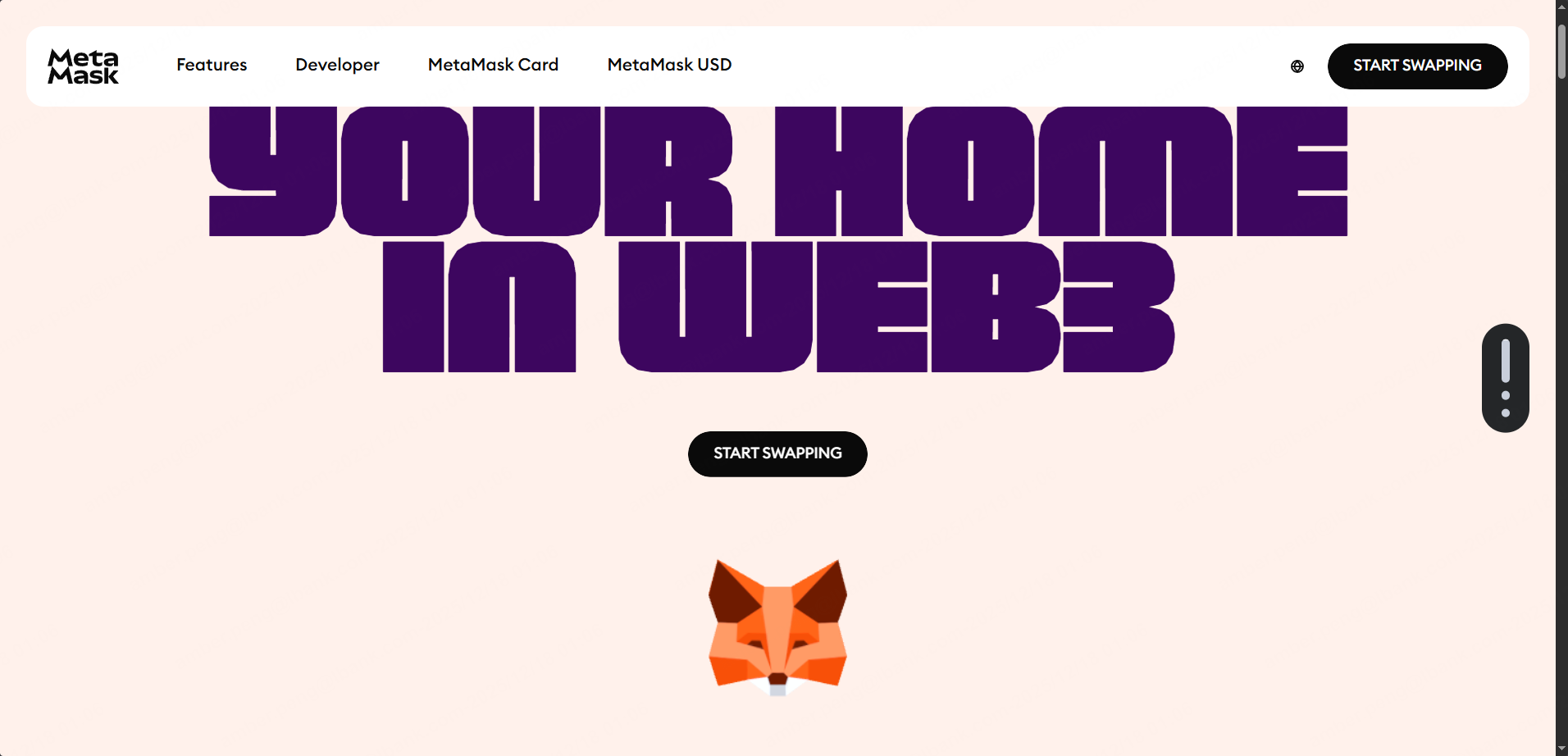 خانه شما در وب۳، منبع: MetaMask