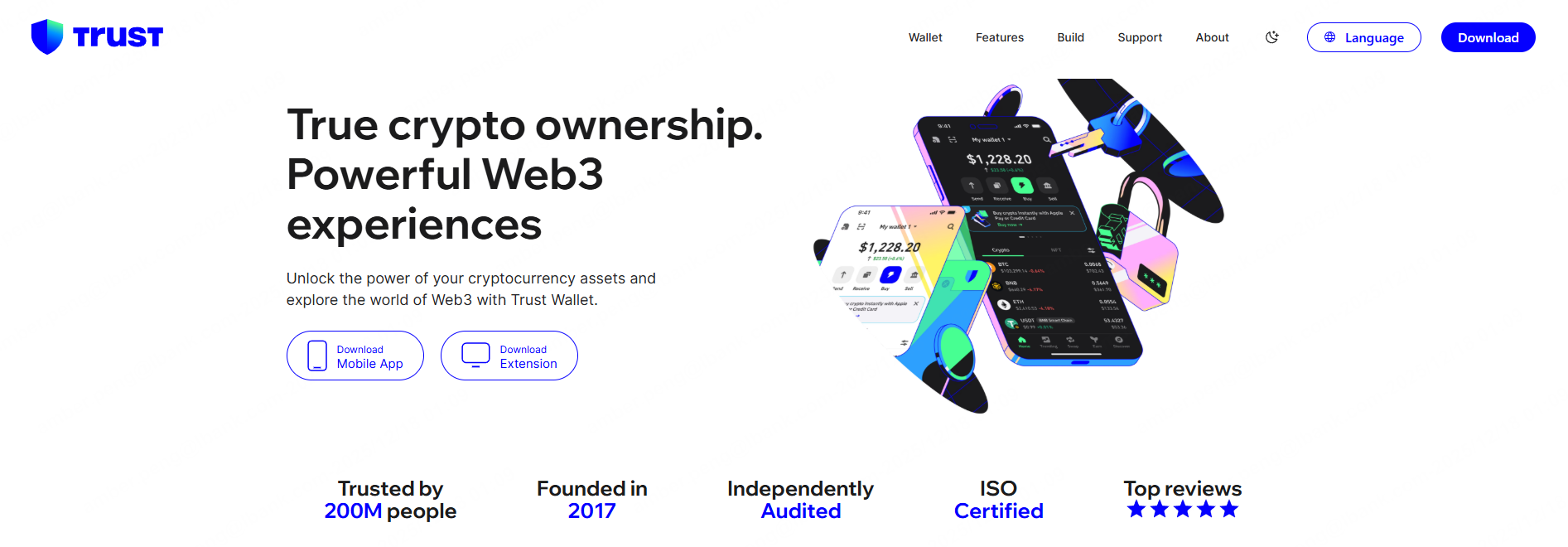 رابط کاربری Trust Wallet، منبع: Trust Wallet